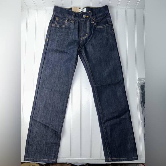 Nwt Boys Levi’s Jeans Pants 514 Straight Adjustable Waist Sz 8 Reg 24x22 - Picture 2 of 5